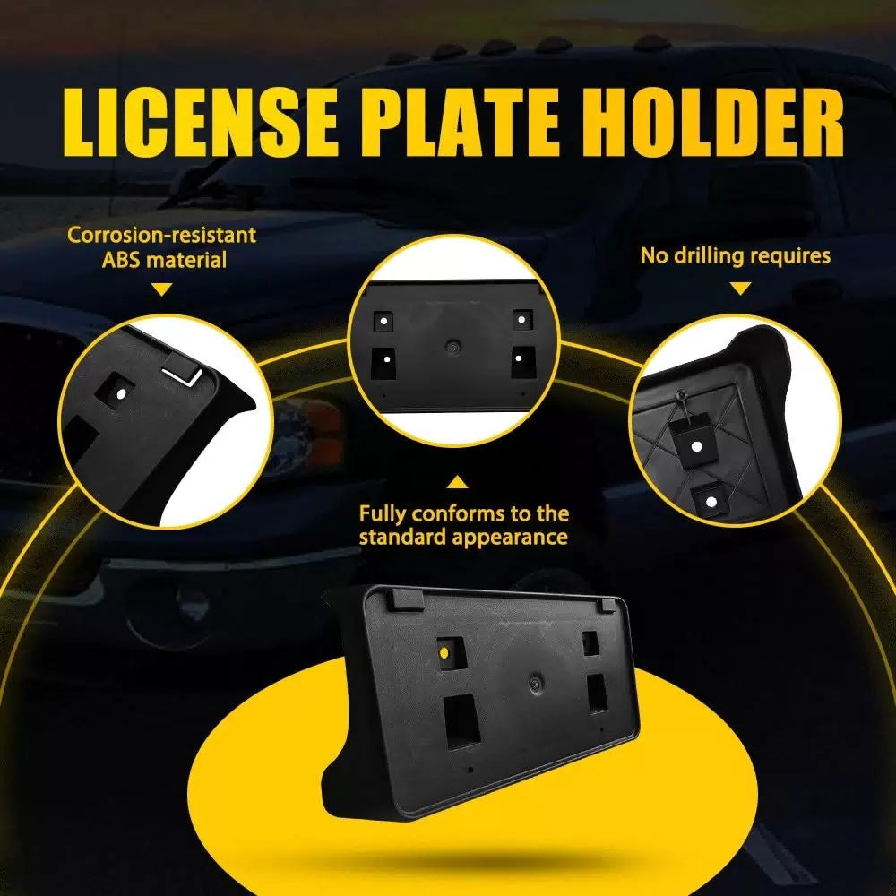 For 2004-2008 Dodge Ram 1500 2500 3500 Front License Plate Tag Holder Bracket EA 6B93BC-57 [8]
