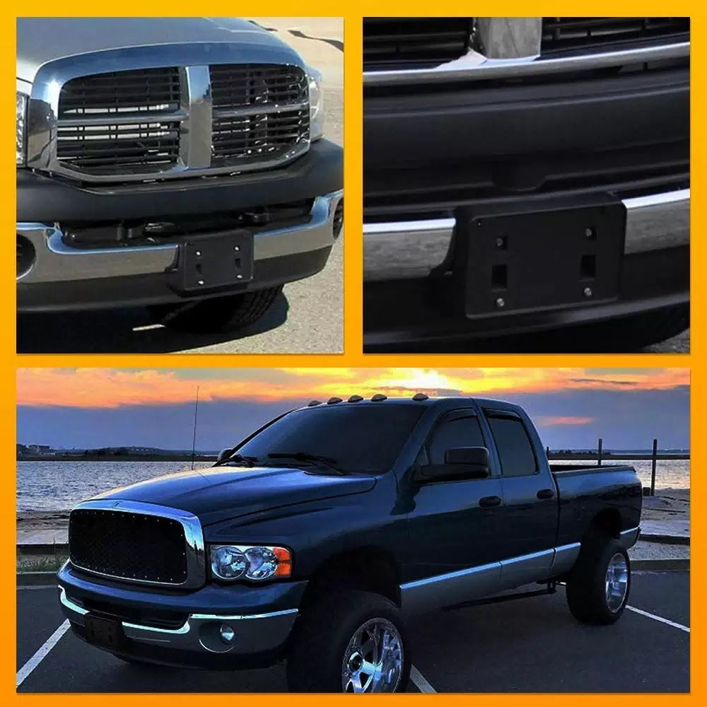 For 2004-2008 Dodge Ram 1500 2500 3500 Front License Plate Tag Holder Bracket EA 6B93BC-57 [9]