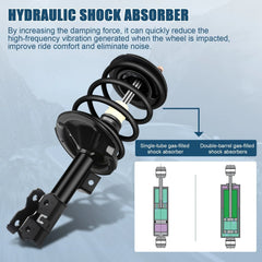 For 2004-2008 Nissan Maxima 2x Front Shocks & Struts w/ Coil Springs Suspension 6B93BC-57 [4]