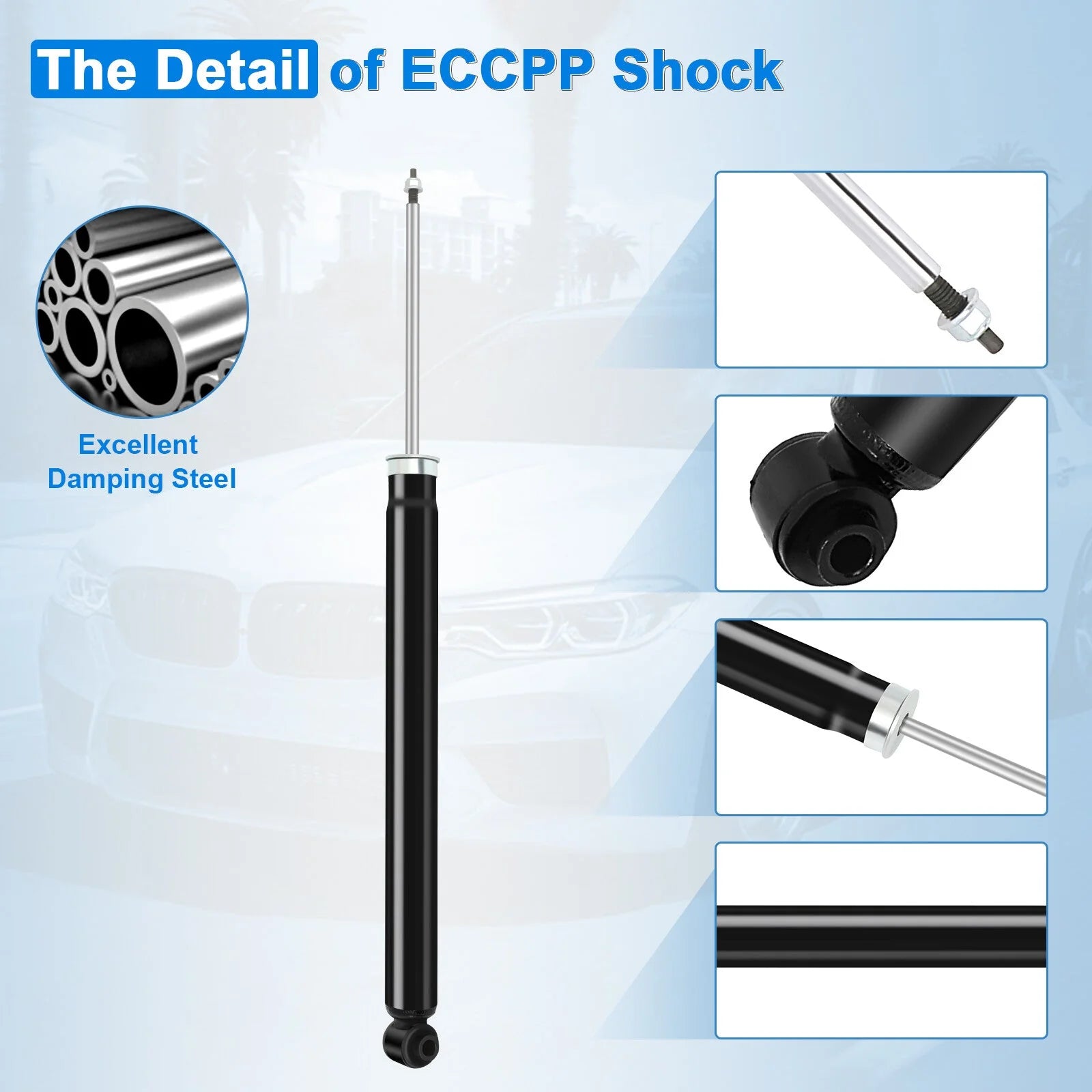 For 2004-2009 Mazda 3 2006-2015 Mazda 5 Rear Shocks Struts Left Right Pair 6B93BC-57 [4]