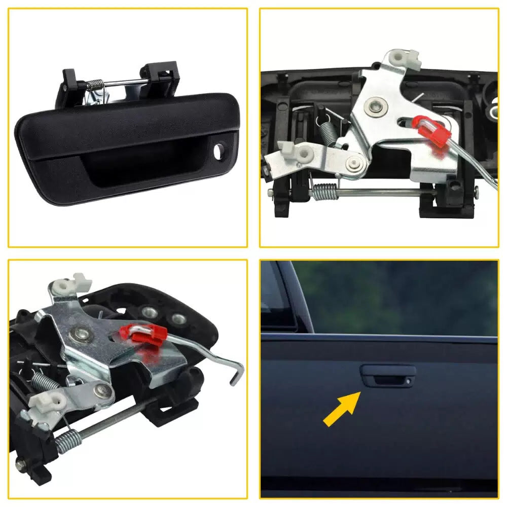For 2004-2012 Chevy Colorado GMC Canyon Tail Gate Tailgate Handle Textured Black 6B93BC-57 [6]