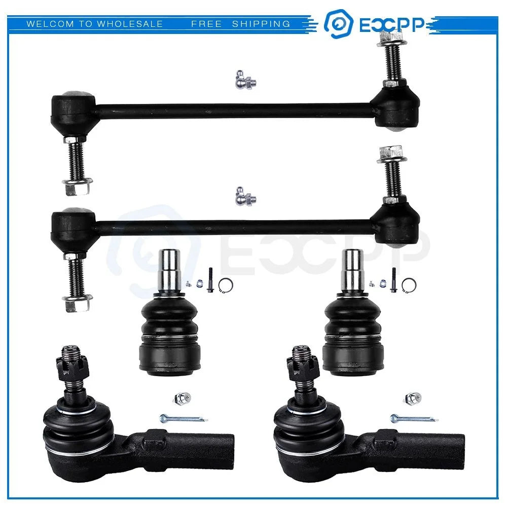 For 2005 2006 Ford Mustang 6x Front Sway Bars Outer Tie Rods Lower Ball Joints 6B93BC-57 [1]