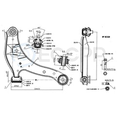 For 2006-10 Chrysler PT Cruiser 6x Front Lower Control Arms Inner Outer Tie Rods 6B93BC-57 [2]