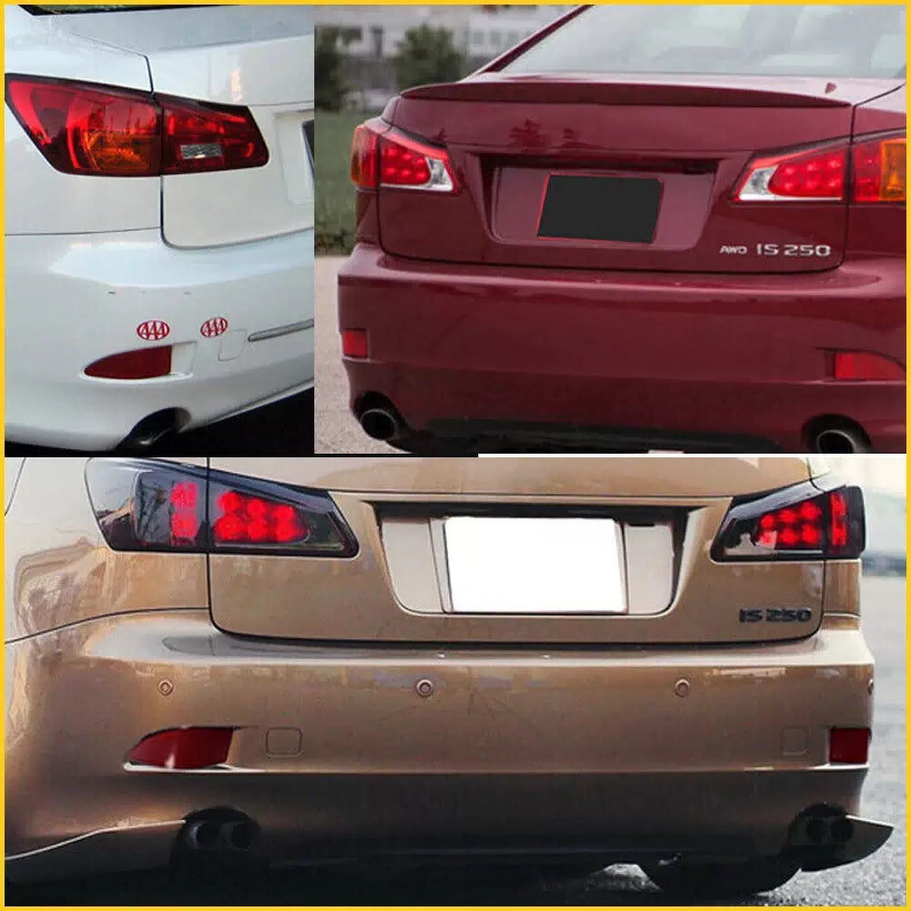 For 2006-2013 Lexus IS250 IS350 Rear Bumper Reflector Light Cover Red LH+RH EOA 6B93BC-57 [10]