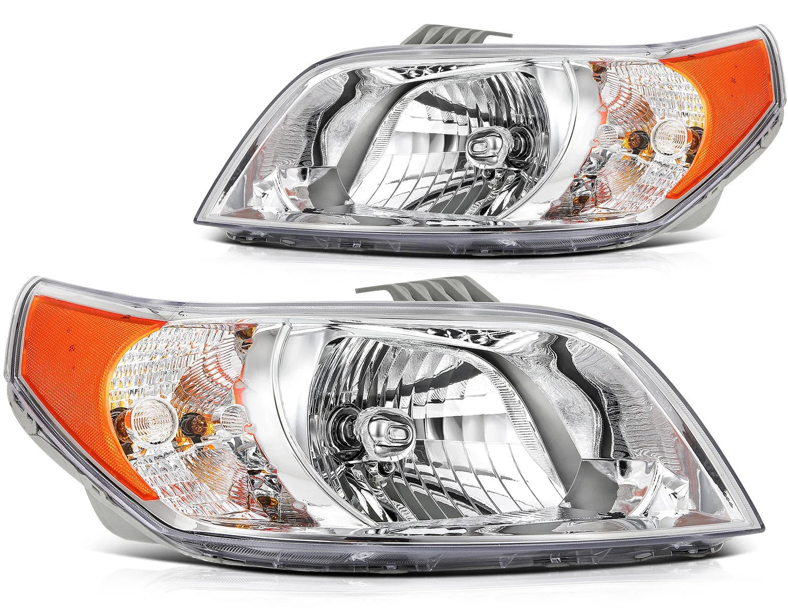 For 2007-2009 Pontiac Wave 2007-2011 Chevy Aveo Sedan Headlights Assembly Pair 6B93BC-57 [1]