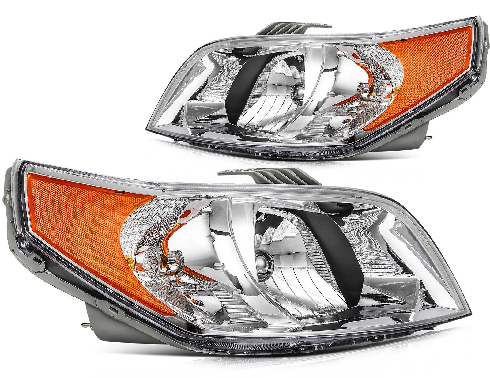 For 2007-2009 Pontiac Wave 2007-2011 Chevy Aveo Sedan Headlights Assembly Pair 6B93BC-57 [2]