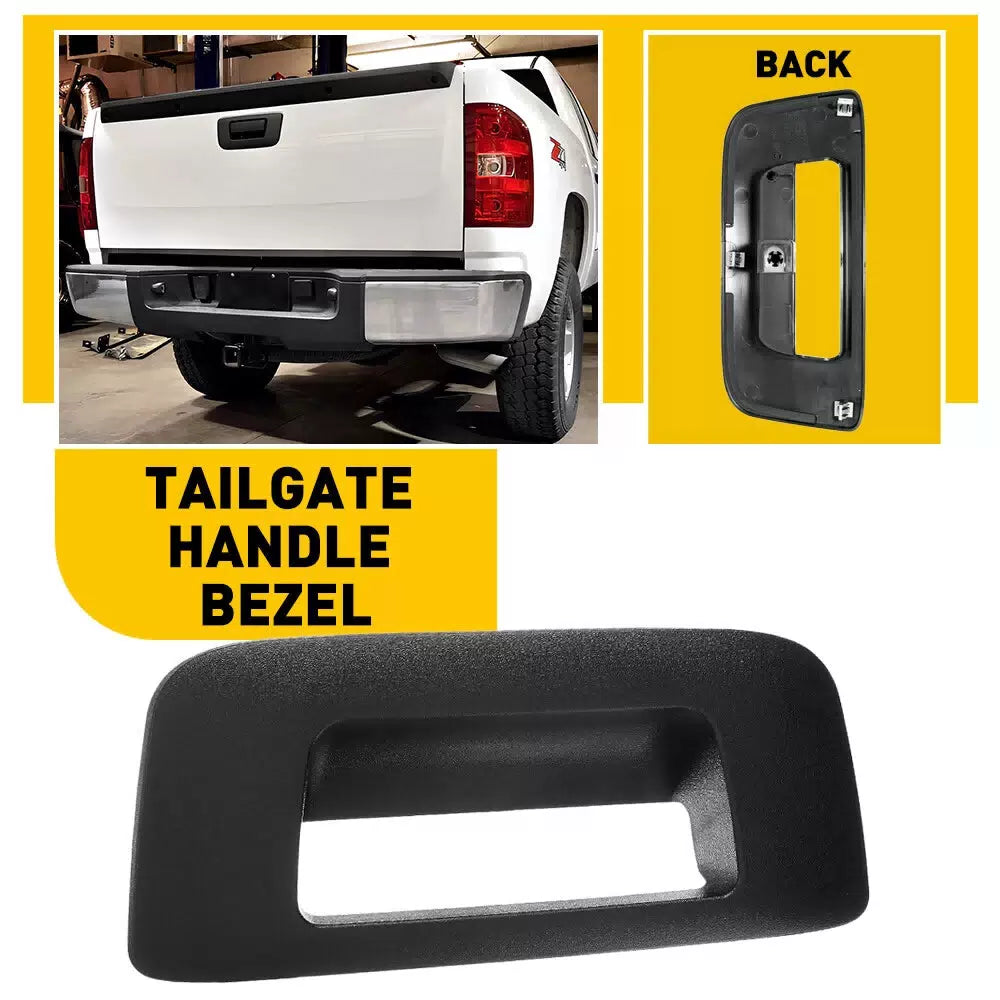 For 2007-2014 Silverado Sierra Pickup Truck Tailgate Handle Textured Trim Bezel 6B93BC-57 [9]