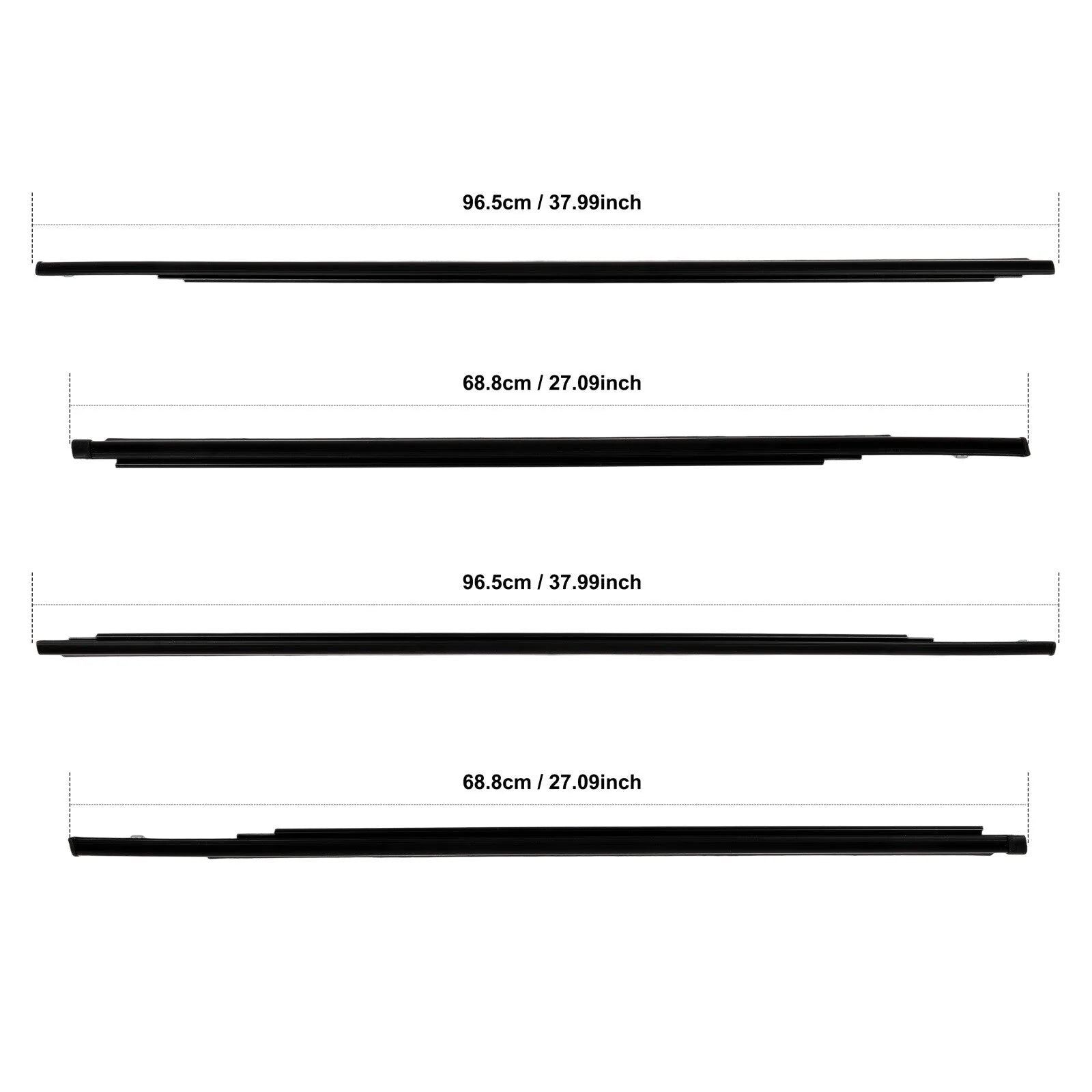 For 2007-2016 Toyota Yaris Sedan Front & Rear Door Window Seal Belt Molding 6B93BC-57 [10]