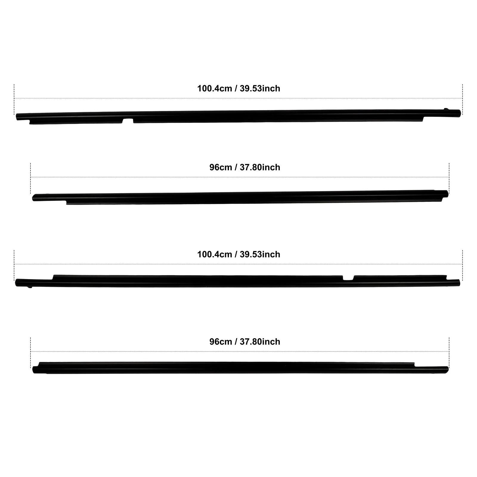 For 2008-2010 Toyota Highlander Door Window Seal Belt Molding Front & Rear KOEEP [10]