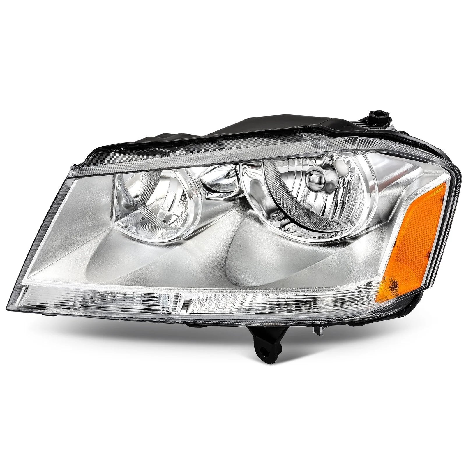 For 2008-2013 2014 Dodge Avenger SXT SE Chrome Housing Headlights Assembly L+R KOEEP [8]