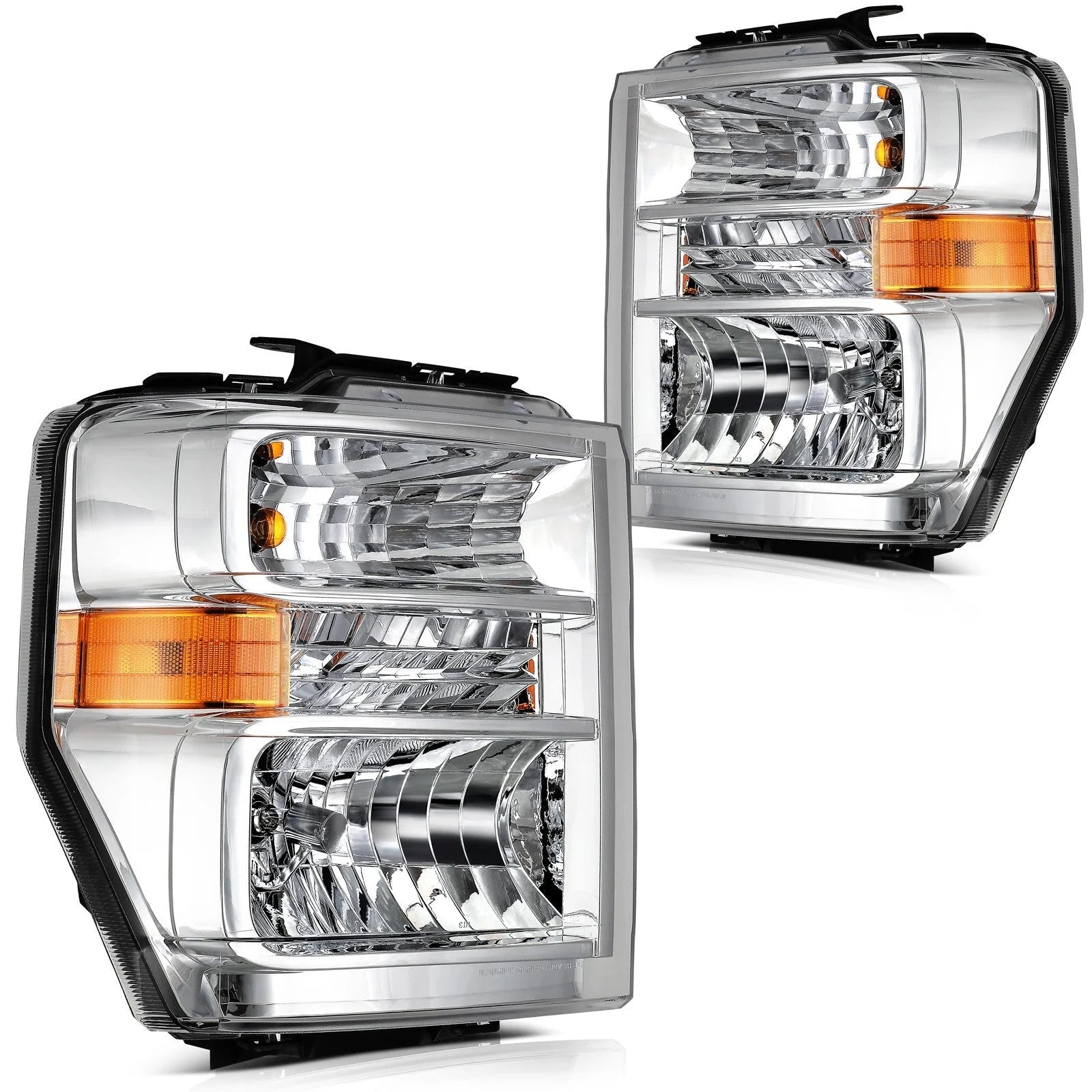 For 2008-2014 Ford E150 E250 E350 E450 Econoline Van Headlights Assembly LH+RH 6B93BC-57 [2]
