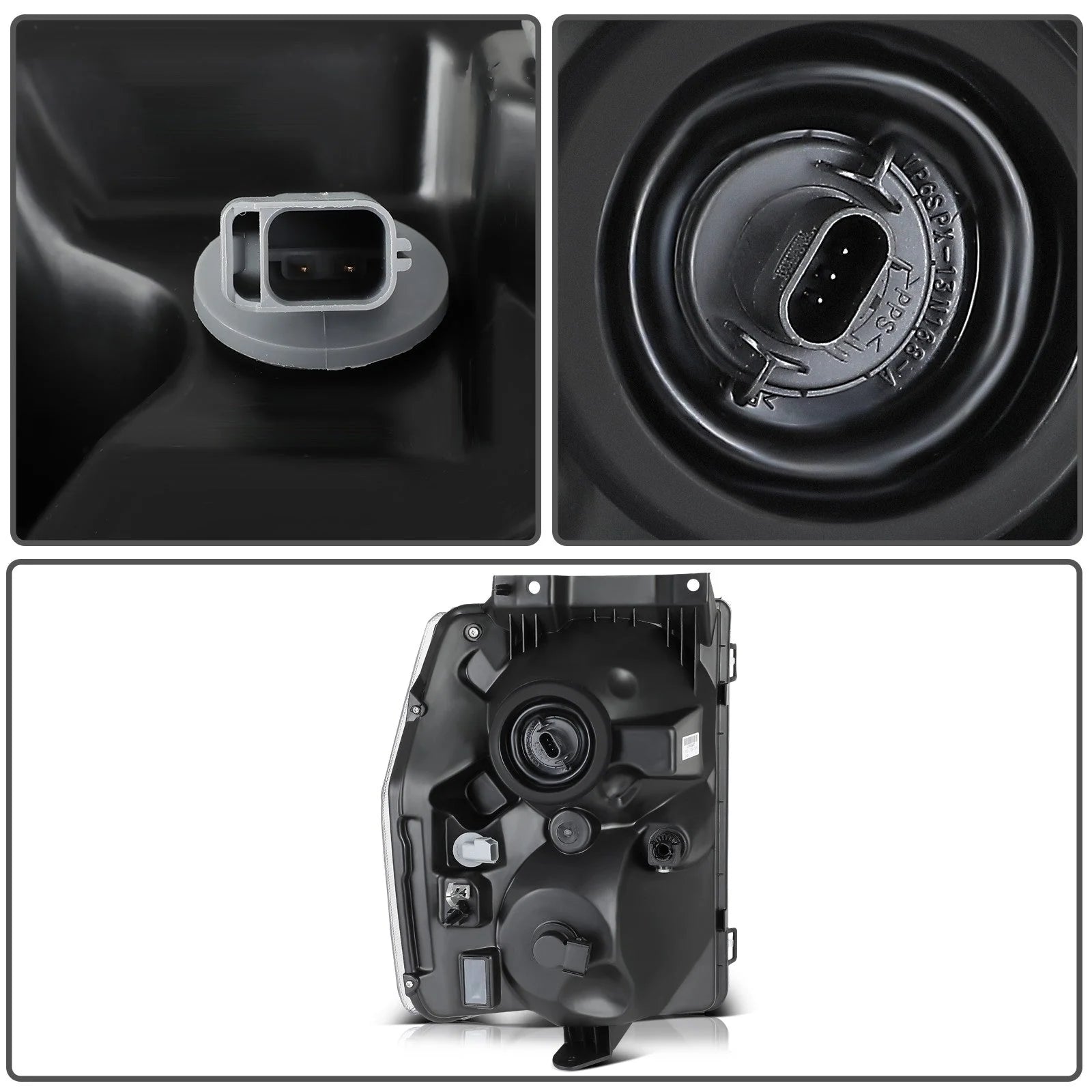 For 2008-2014 Ford E150 E250 E350 E450 Econoline Van Headlights Assembly LH+RH 6B93BC-57 [9]