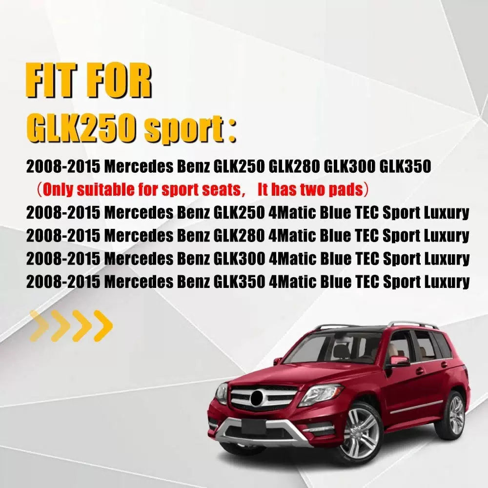 For 2008-2015 Mercedes Benz GLK 250 350 SPORT Driver Passenger Bottom Seat Cover 6B93BC-57 [10]