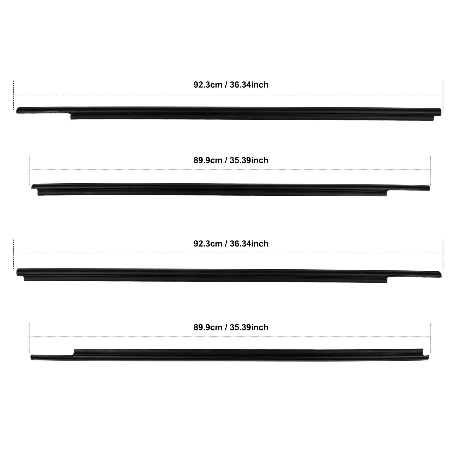For 2008-2020 Toyota Sequoia Front & Rear Door Window Seal Belt Molding 6B93BC-57 [10]