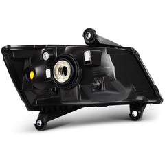 For 2010-2008 Dodge Grand Caravan Black Housing w/Amber L+R Headlights Assembly 6B93BC-57 [3]