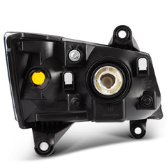 For 2010-2008 Dodge Grand Caravan Black Housing w/Amber L+R Headlights Assembly 6B93BC-57 [4]