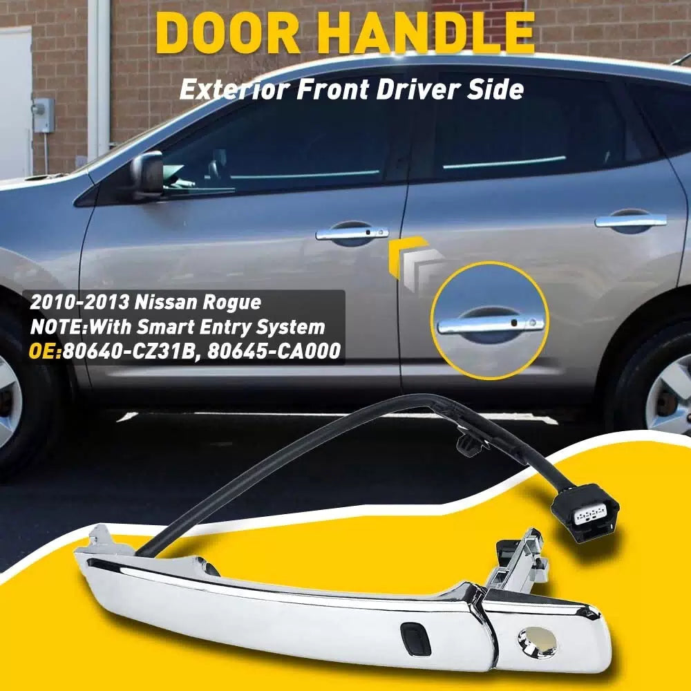 For 2010-2013 Nissan Rogue Door Handle Front Left Driver Side LH 80640-CZ31B EOA 6B93BC-57 [10]