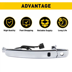 For 2010-2013 Nissan Rogue Door Handle Front Left Driver Side LH 80640-CZ31B EOA 6B93BC-57 [2]