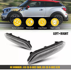 For 2011-16 MINI Cooper R60 R61 Countryman Clear Front Side Marker Light Housing 6B93BC-57 [1]