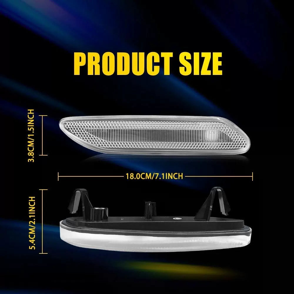 For 2011-16 MINI Cooper R60 R61 Countryman Clear Front Side Marker Light Housing 6B93BC-57 [2]