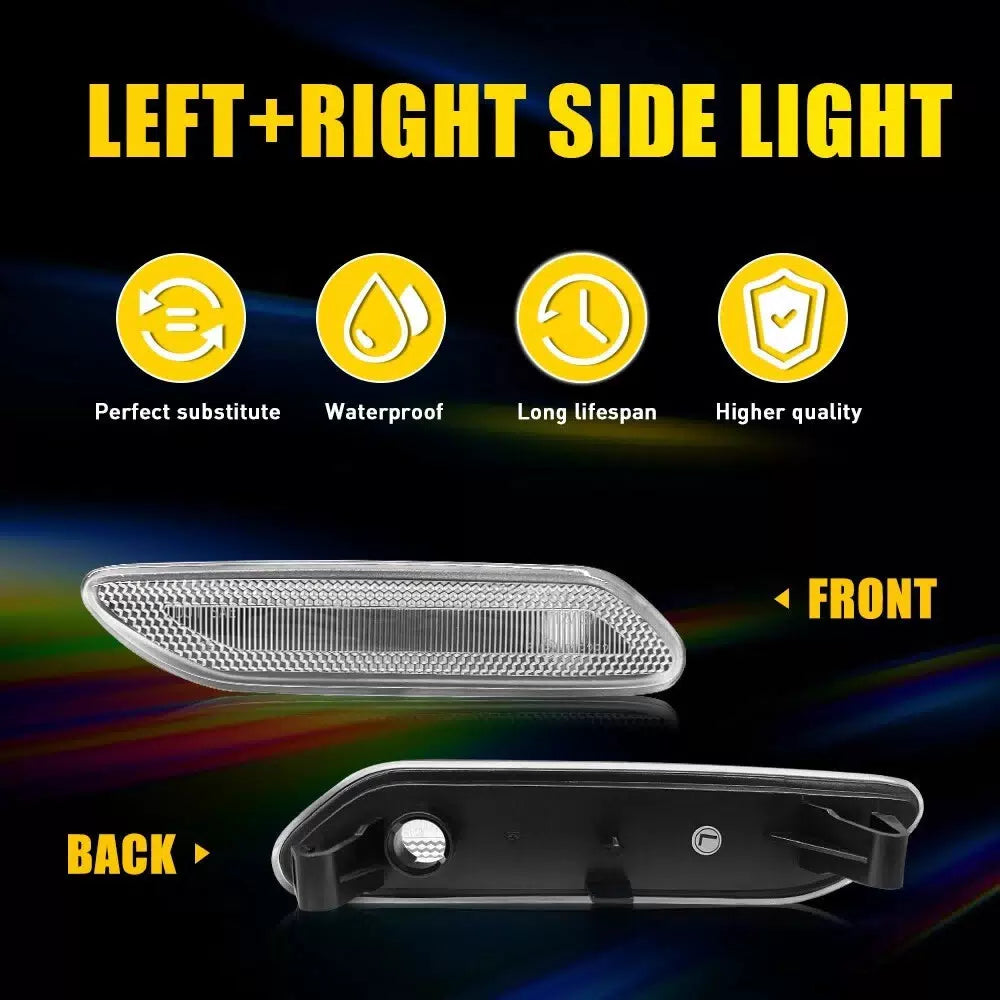 For 2011-16 MINI Cooper R60 R61 Countryman Clear Front Side Marker Light Housing 6B93BC-57 [6]