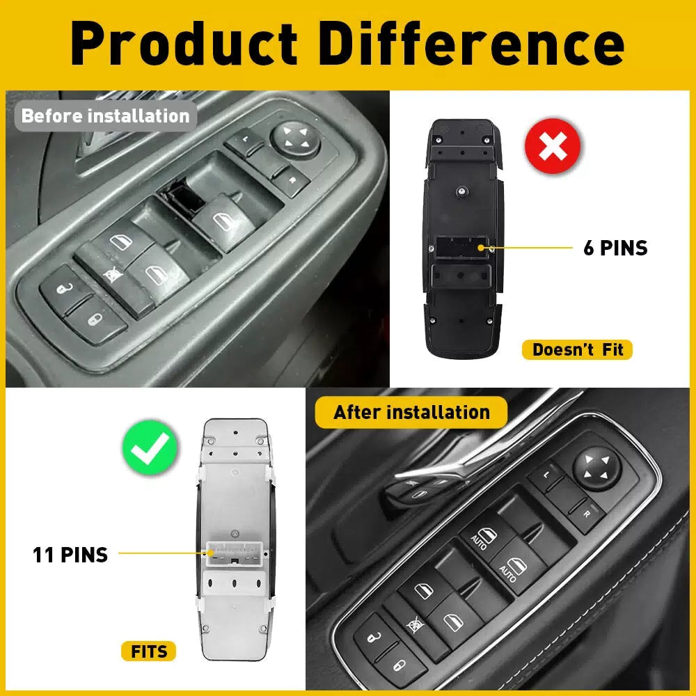 For 2011-2013 Dodge Durango Front Door Master Power Window Switch 68086693AC EOA 6B93BC-57 [5]