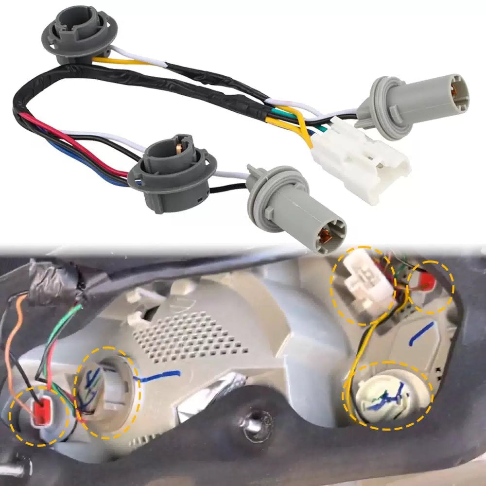 For 2011-2014 Hyundai Sonata Rear Taillight Lamp Socket & Wiring Harness USA EOA 6B93BC-57 [6]