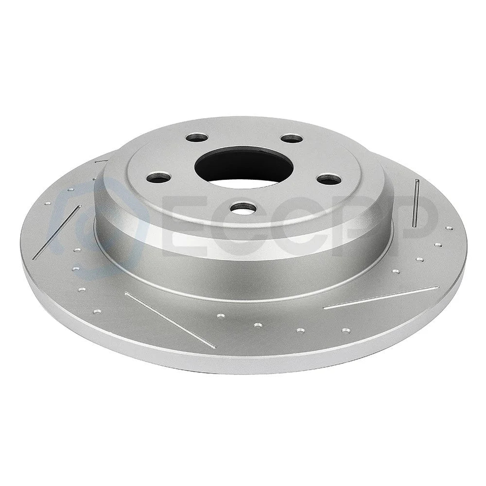 For 2011-2017 Jeep Grand Cherokee Rear Drill Brake Rotors & Ceramic Pad 6B93BC-57 [8]