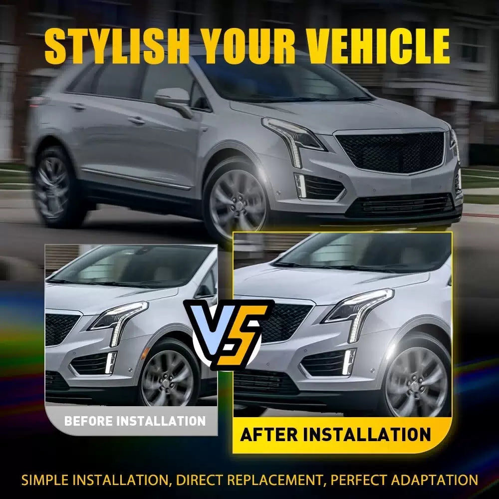 For 2013 2014 Cadillac ATS & 2017-2024 XT5 Smoke Front Bumper Side Marker Lights 6B93BC-57 [4]