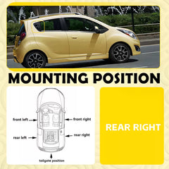 For 2013-2016 Chevy Spark Door Handle Exterior Outside Rear Right Passenger EOA 6B93BC-57 [4]