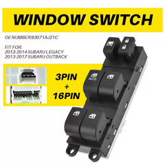 For 2013-2017 Subaru Legacy Outback Master Power Window Control Switch Driver EA 6B93BC-57 [1]