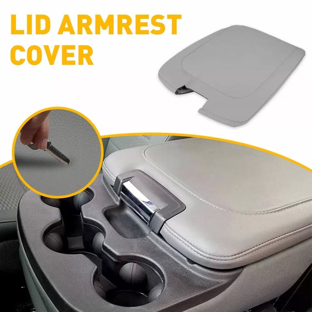 For 2013-2018 Dodge Ram 1500 2500 Leather Center Console Lid Armrest Cover Gray 6B93BC-57 [11]