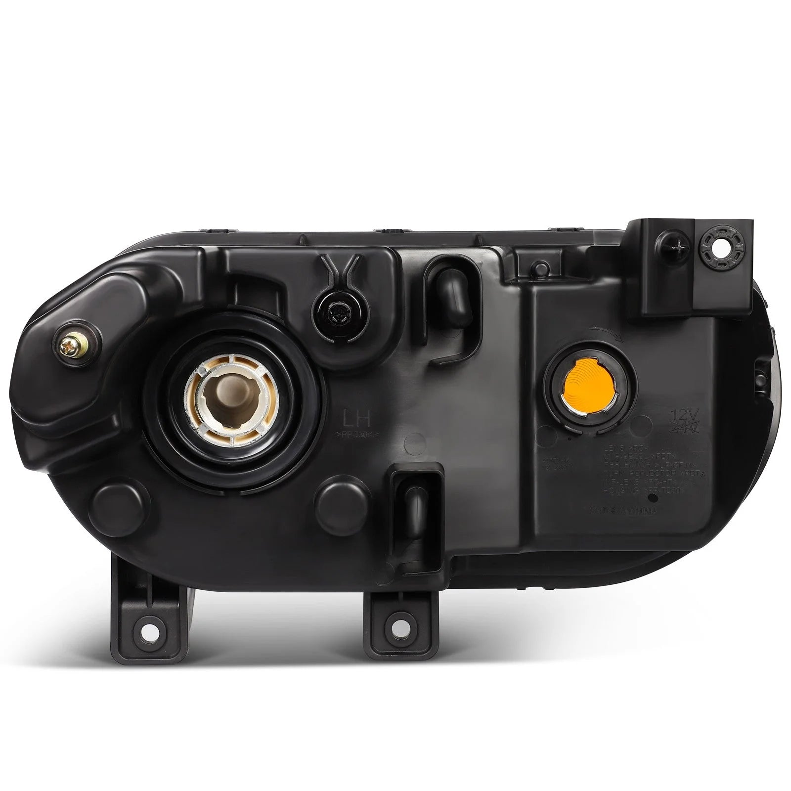 For 2014-2008 Dodge Challenger Black Housing w/Amber L+R Headlights Assembly 6B93BC-57 [3]