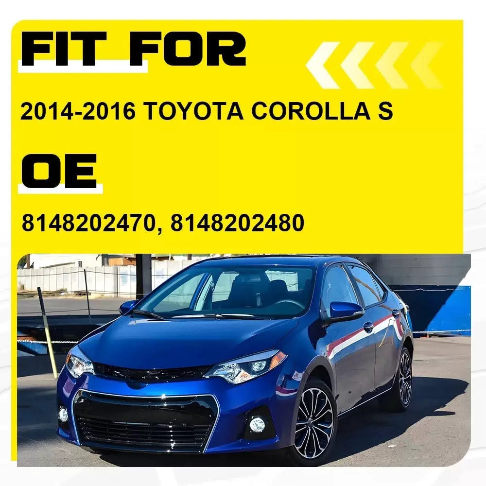 For 2014-2016 Toyota Corolla S Front Bumper Fog Light Lamp Cover Bezel Trim EOA 6B93BC-57 [4]