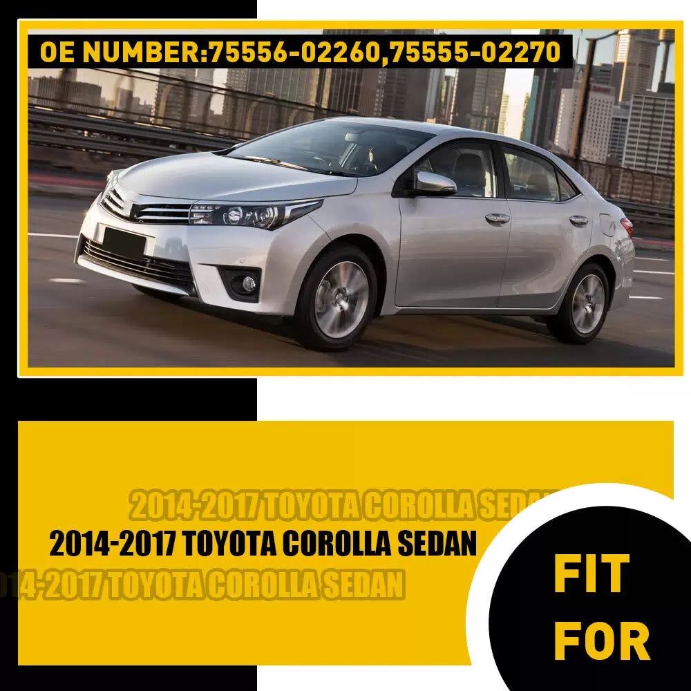 For 2014-2017 Toyota Corolla Sedan 2PCS Roof Drip Trim Molding Left & Right Side 6B93BC-57 [6]