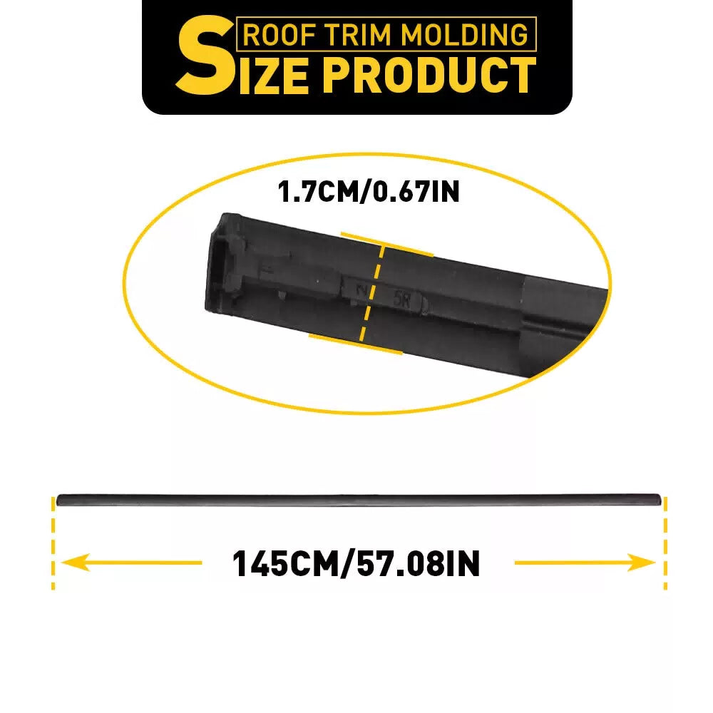 For 2014-2017 Toyota Corolla Sedan 2PCS Roof Drip Trim Molding Left & Right Side 6B93BC-57 [7]