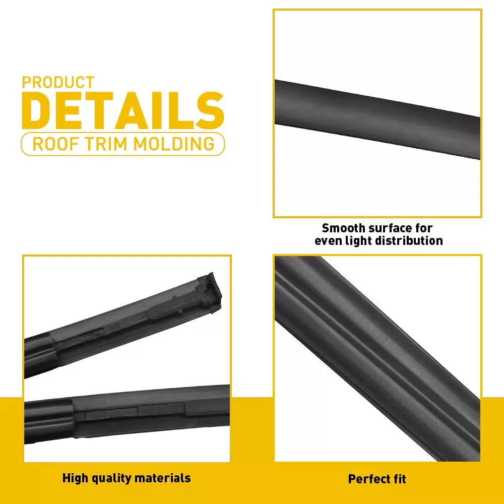 For 2014-2017 Toyota Corolla Sedan 2PCS Roof Drip Trim Molding Left & Right Side 6B93BC-57 [8]