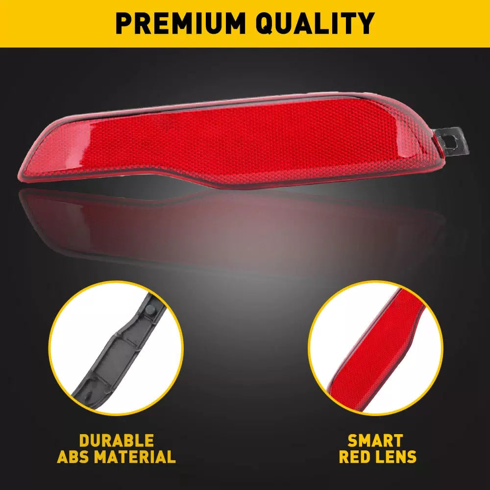 For 2014-2018 Jeep Cherokee Right Rear Passenger Side Bumper Reflector Red Lens 6B93BC-57 [6]
