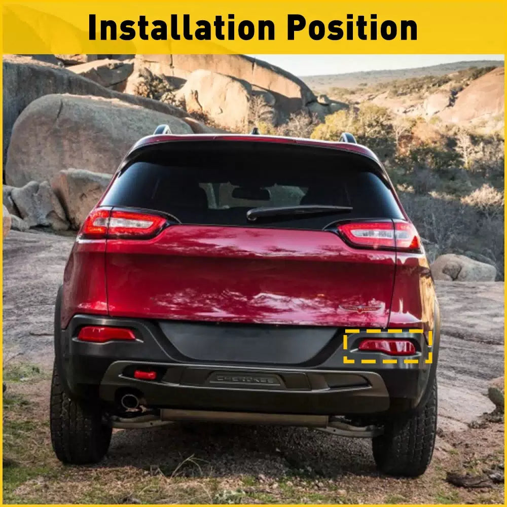 For 2014-2018 Jeep Cherokee Right Rear Passenger Side Bumper Reflector Red Lens 6B93BC-57 [8]