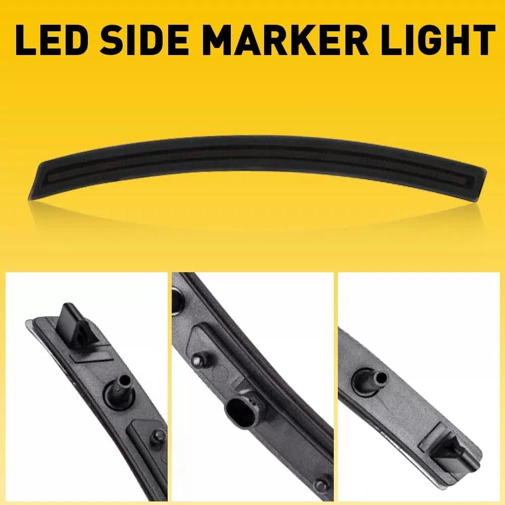 For 2014-2019 Chevy Corvette LED C7 Smoke Side Marker Lights Fender Front Rear 6B93BC-57 [9]