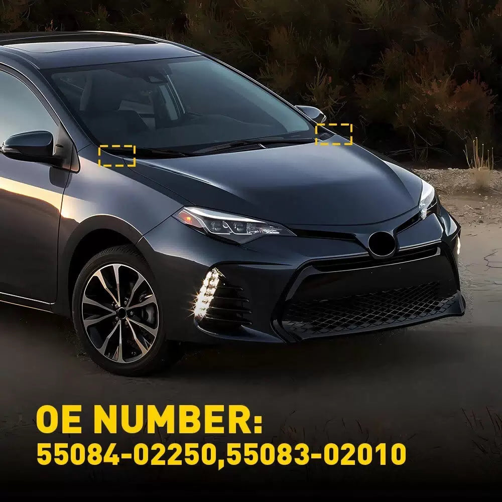 For 2014-2019 Toyota Corolla Cowl Sedan Side Covers Left + Right 55084-02250 USA 6B93BC-57 [6]