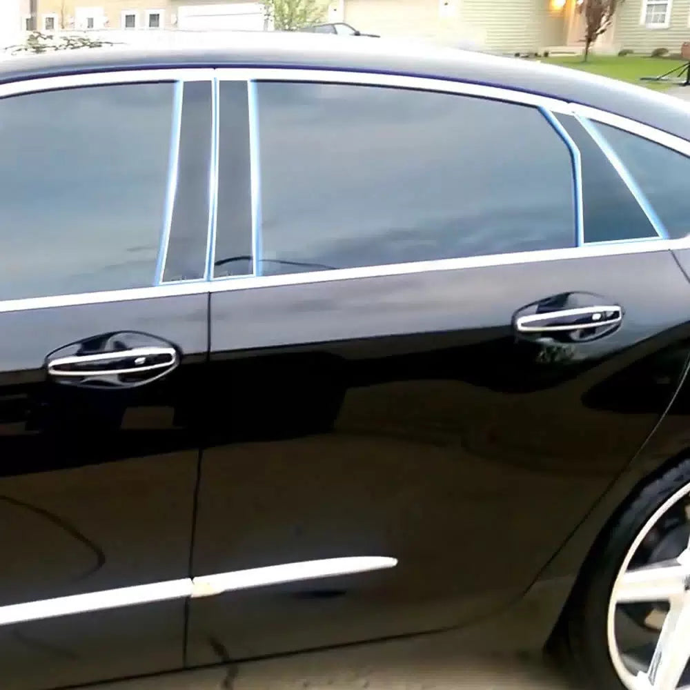 For 2014-2020 Body Impala Chevrolet Pillar Posts Window Trim Door Black 6Pcs/Set 6B93BC-57 [2]