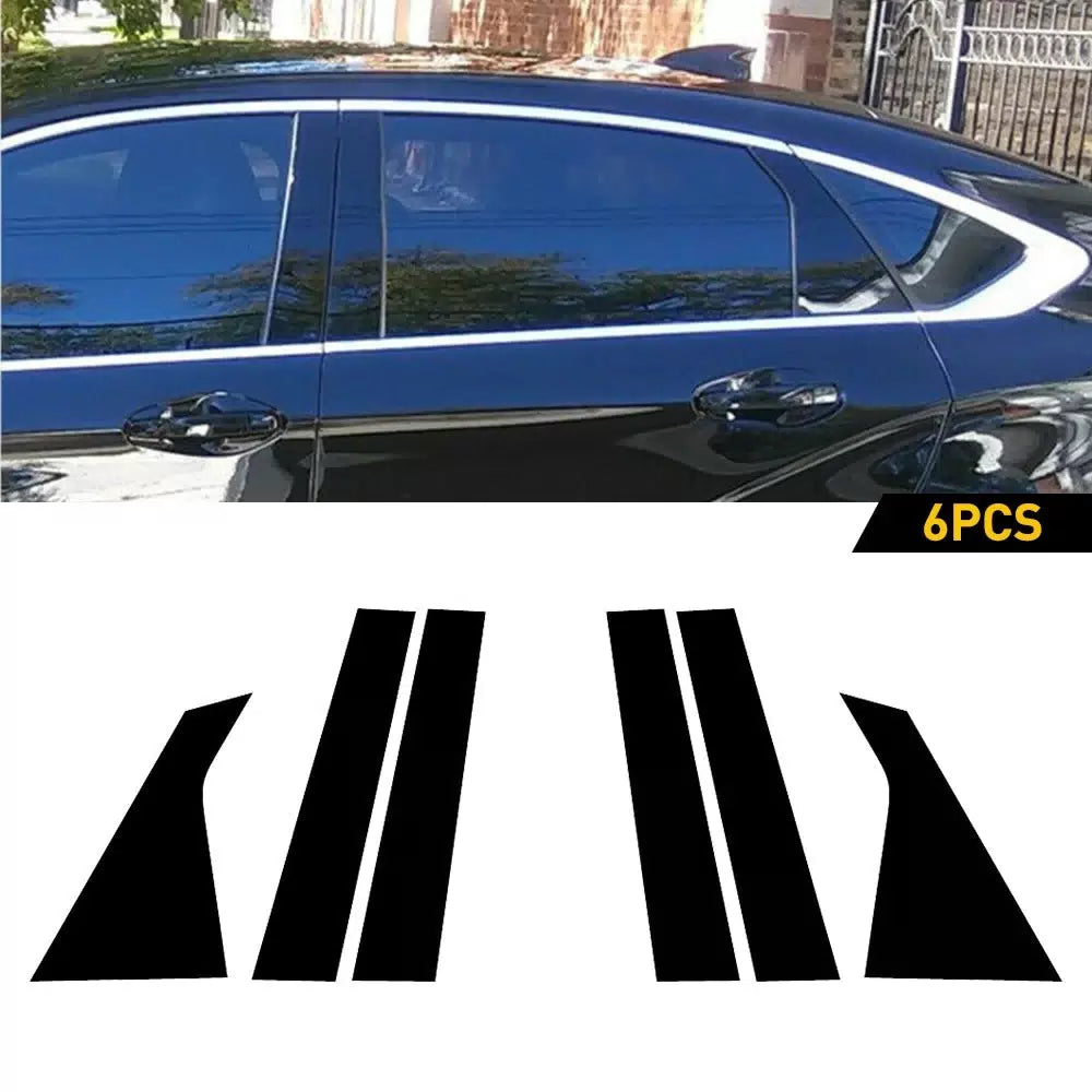 For 2014-2020 Body Impala Chevrolet Pillar Posts Window Trim Door Black 6Pcs/Set 6B93BC-57 [3]