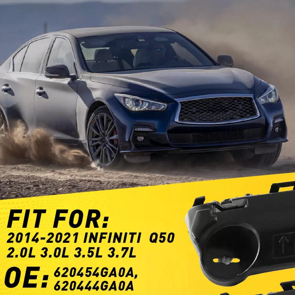 For 2014-2021 Infiniti Q50 Front Bumper Retainer Brackets Support Set LH RH Side 6B93BC-57 [9]