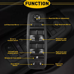 For 2014 Jeep 2015-2019 Cherokee Driver Door Master Power Window Control Switch 6B93BC-57 [2]