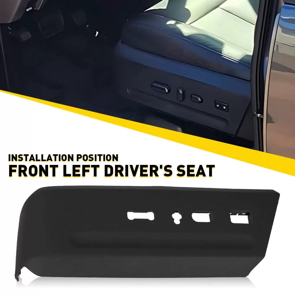 For 2015 16 2017 Ford Expedition Driver Left Seat Cover Bezel Trim Panel Black A 6B93BC-57 [1]