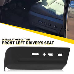 For 2015 16 2017 Ford Expedition Driver Left Seat Cover Bezel Trim Panel Black A 6B93BC-57 [1]