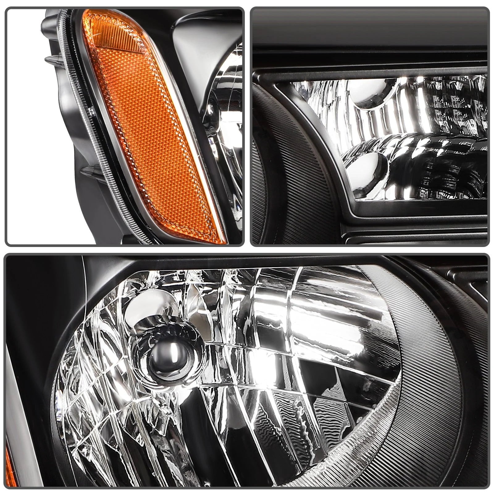 For 2015-2012 Honda Pilot SUV 3.5L Black Housing Left+Right Headlights Assembly 6B93BC-57 [9]