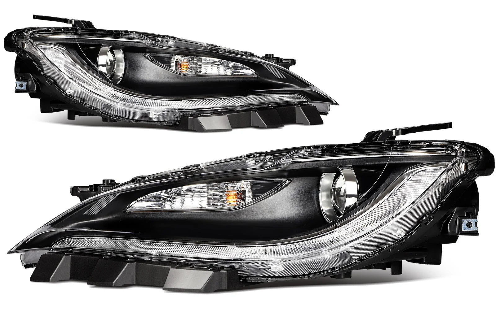 For 2015 2016 2017 Chrysler 200 w/LED DRL Projector Halogen Headlight Left+Right 6B93BC-57 [1]