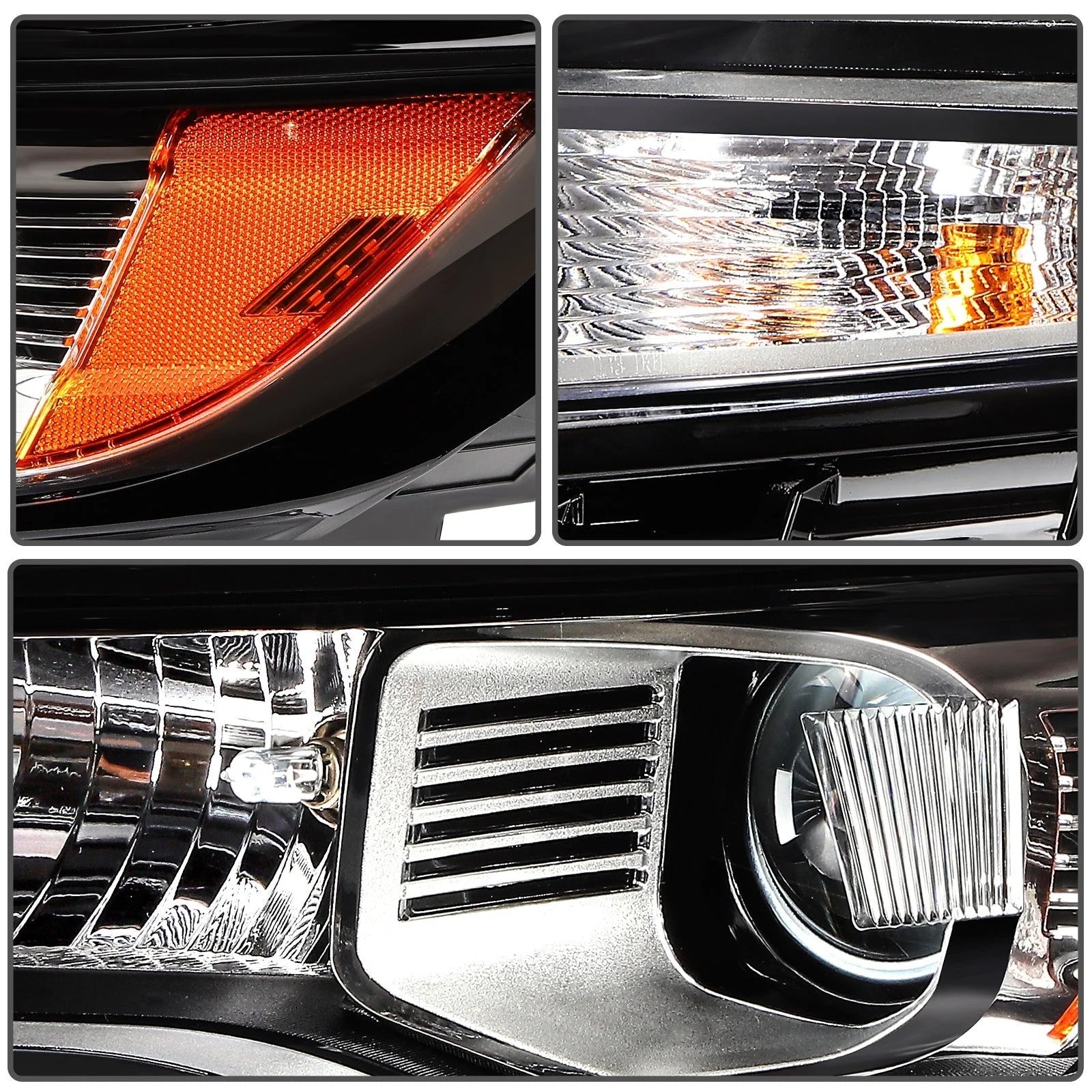 For 2015-2017 2018 Ford Edge Black Housing Headlights Assembly Left+Right 6B93BC-57 [10]